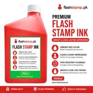 Red Flash Stamp Ink - 1000ml