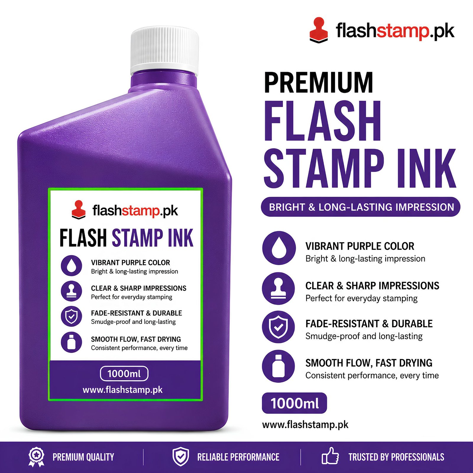 Purple Flash Stamp Ink - Image 2