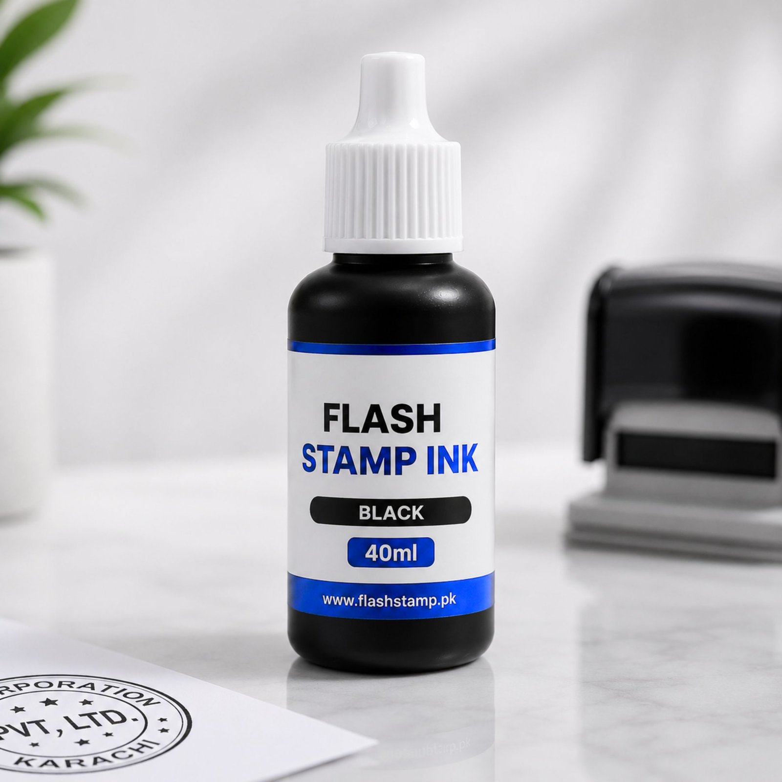 Black Flash Stamp Ink