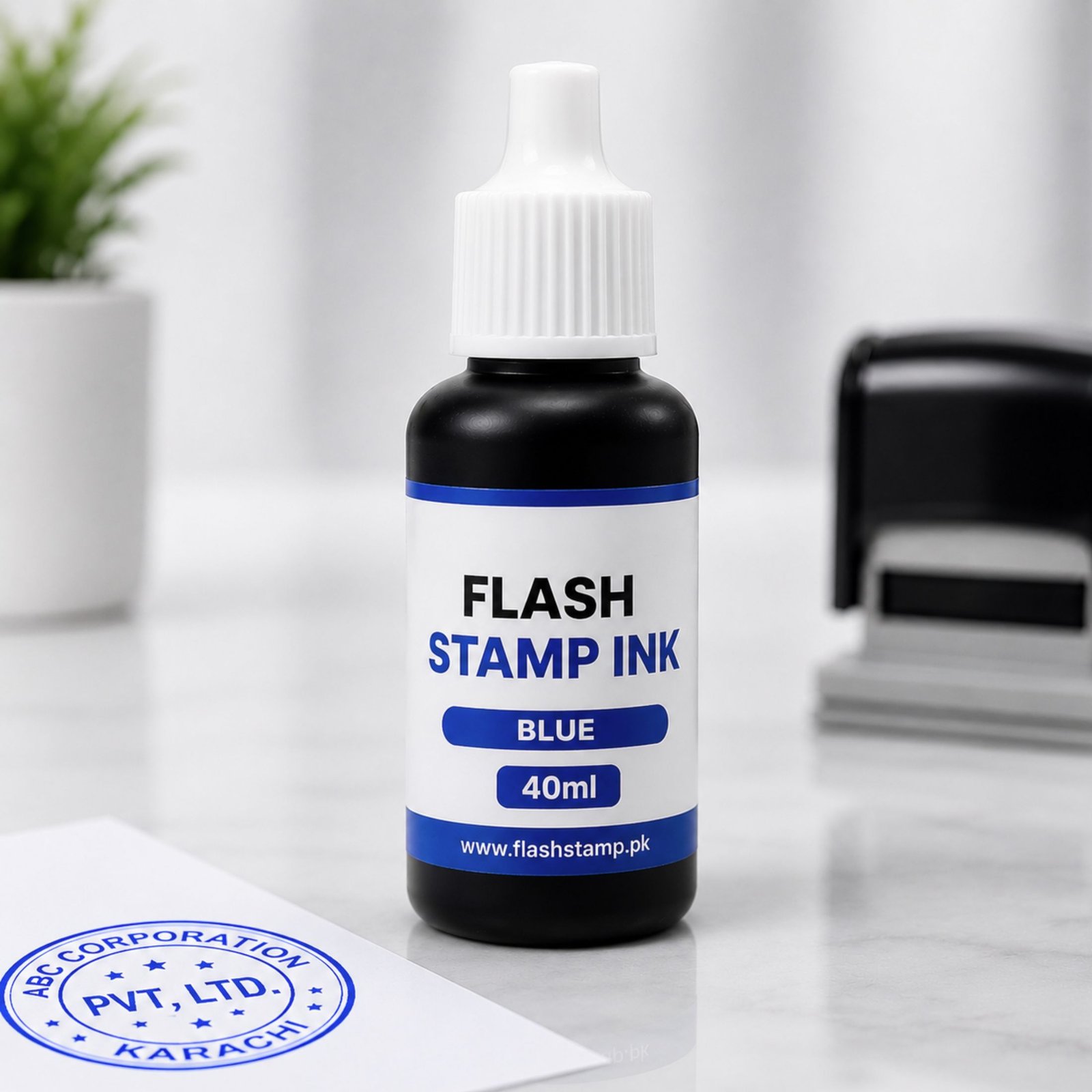 Blue Flash Stamp Ink