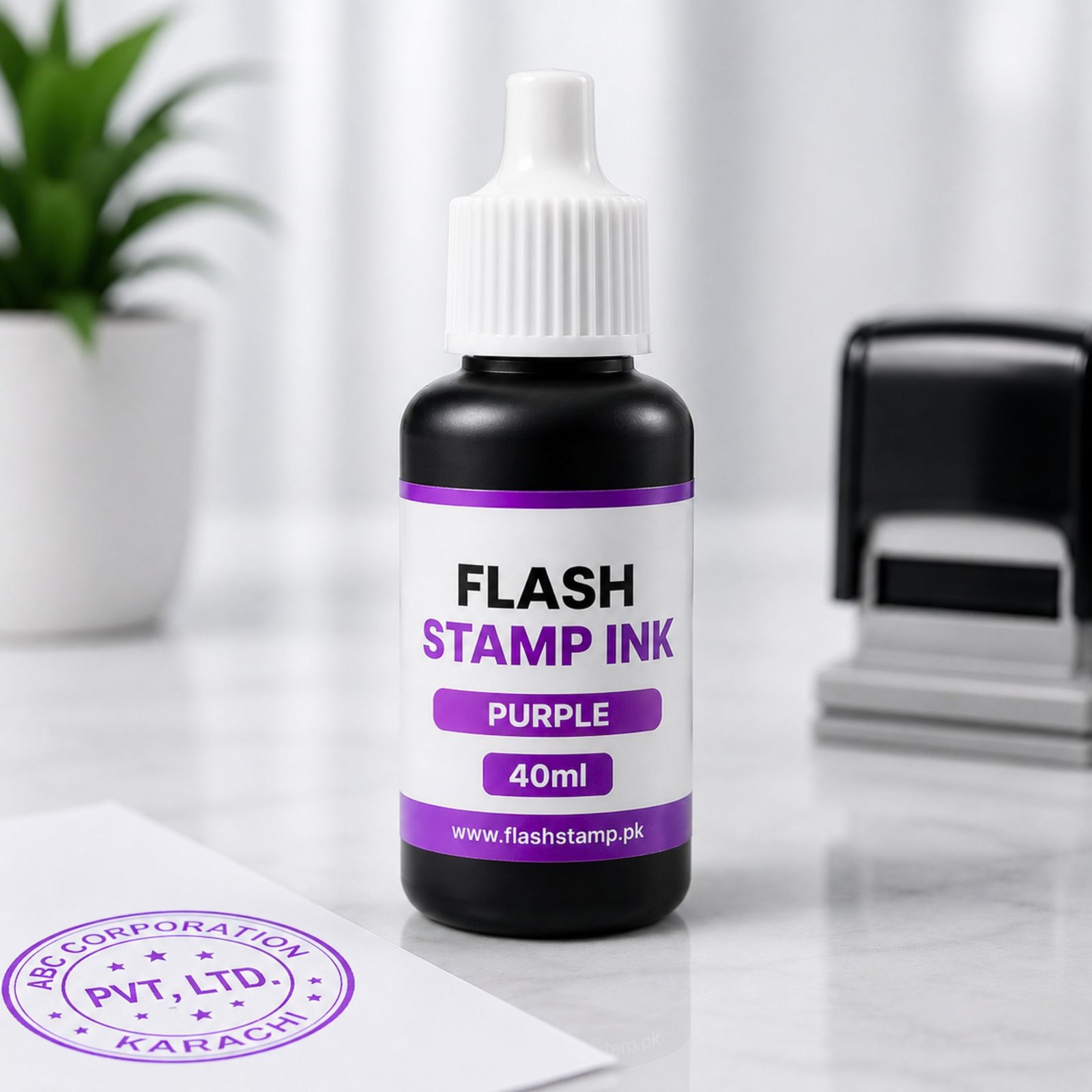 Purple Flash Stamp Ink